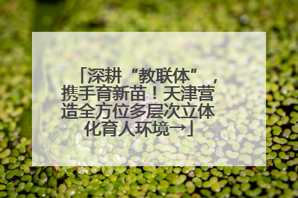 深耕“教联体”，携手育新苗！天津营造全方位多层次立体化育人环境→