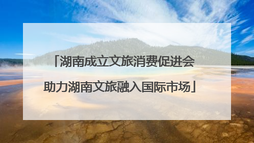 湖南成立文旅消费促进会 助力湖南文旅融入国际市场