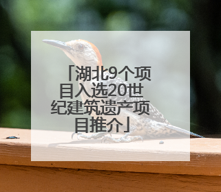 湖北9个项目入选20世纪建筑遗产项目推介