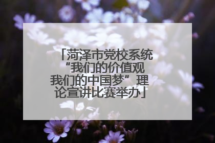 菏泽市党校系统“我们的价值观 我们的中国梦”理论宣讲比赛举办