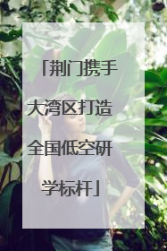 荆门携手大湾区打造全国低空研学标杆