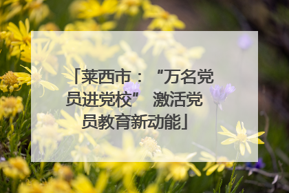 莱西市：“万名党员进党校” 激活党员教育新动能