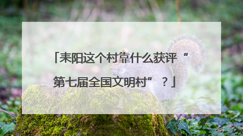 耒阳这个村靠什么获评“第七届全国文明村”？