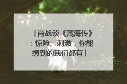 肖战谈《藏海传》：惊险、刺激，你能想到的我们都有