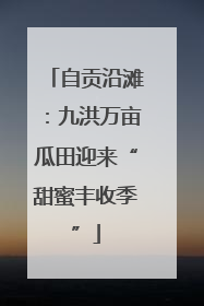 自贡沿滩：九洪万亩瓜田迎来“甜蜜丰收季”