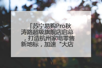 苏宁易购Pro秋涛路超级旗舰店启幕，打造杭州家电零售新地标，加速“大店攻略”全省布局