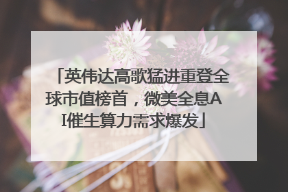 英伟达高歌猛进重登全球市值榜首，微美全息AI催生算力需求爆发