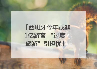 西班牙今年或迎1亿游客 “过度旅游”引担忧