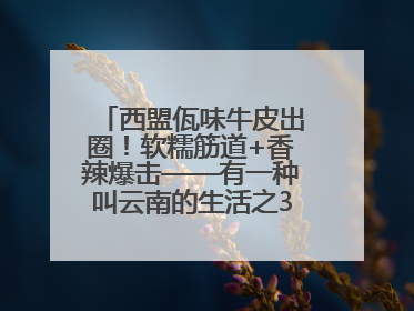 西盟佤味牛皮出圈！软糯筋道+香辣爆击——有一种叫云南的生活之365天