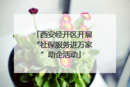 西安经开区开展“社保服务进万家”助企活动