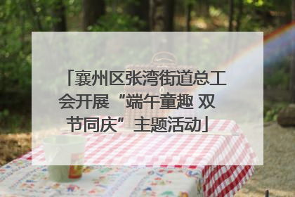 襄州区张湾街道总工会开展“端午童趣 双节同庆”主题活动