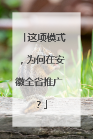 这项模式，为何在安徽全省推广？