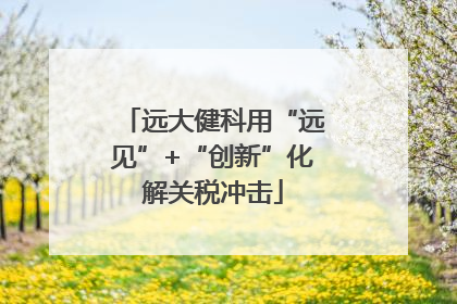 远大健科用“远见”+“创新”化解关税冲击