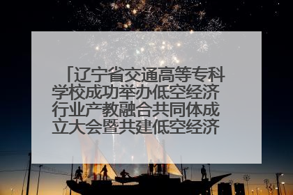 辽宁省交通高等专科学校成功举办低空经济行业产教融合共同体成立大会暨共建低空经济产教融合新生态论坛