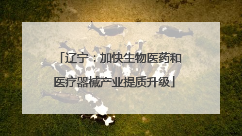 辽宁：加快生物医药和医疗器械产业提质升级