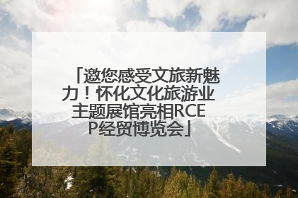 邀您感受文旅新魅力!怀化文化旅游业主题展馆亮相RCEP经贸博览会