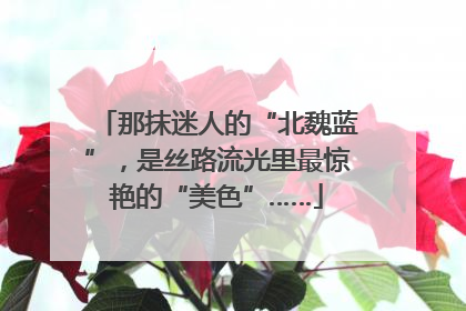 那抹迷人的“北魏蓝”，是丝路流光里最惊艳的“美色”……