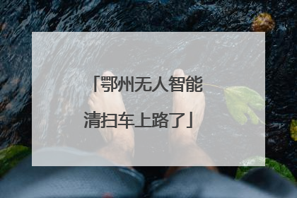 鄂州无人智能清扫车上路了