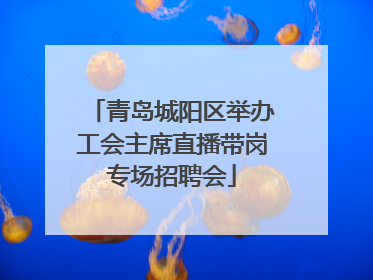 青岛城阳区举办工会主席直播带岗专场招聘会