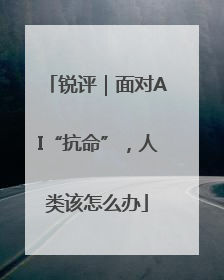 锐评｜面对AI“抗命”，人类该怎么办