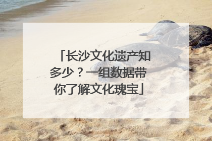 长沙文化遗产知多少？一组数据带你了解文化瑰宝
