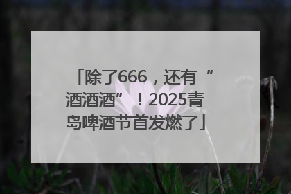 除了666，还有“酒酒酒”！2025青岛啤酒节首发燃了