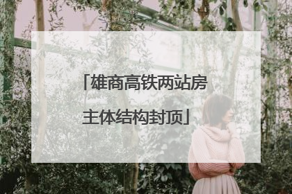 雄商高铁两站房主体结构封顶