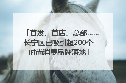 首发、首店、总部……长宁区已吸引超200个时尚消费品牌落地