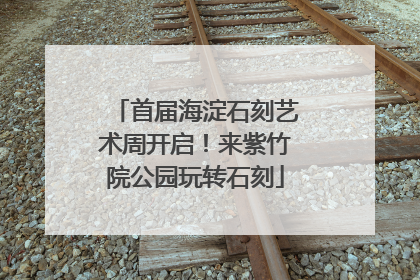 首届海淀石刻艺术周开启！来紫竹院公园玩转石刻