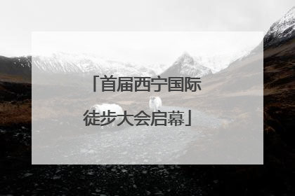首届西宁国际徒步大会启幕