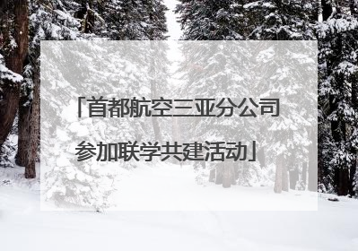 首都航空三亚分公司参加联学共建活动