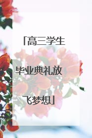 高三学生毕业典礼放飞梦想