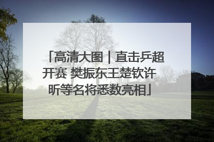 高清大图｜直击乒超开赛 樊振东王楚钦许昕等名将悉数亮相