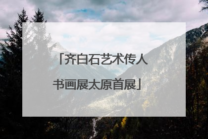 齐白石艺术传人书画展太原首展