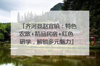 齐河县赵官镇：特色农旅+精品民宿+红色研学，解锁多元魅力