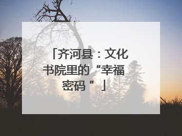 齐河县：文化书院里的“幸福密码 ”