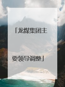 龙煤集团主要领导调整