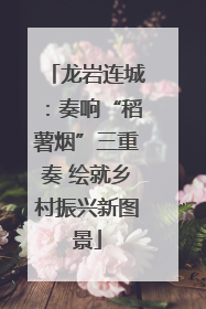 龙岩连城：奏响“稻薯烟”三重奏 绘就乡村振兴新图景