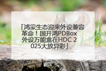 鸿蒙生态迎来外设兼容革命！国开鸿PDBox外设万能盒在HDC 2025大放异彩
