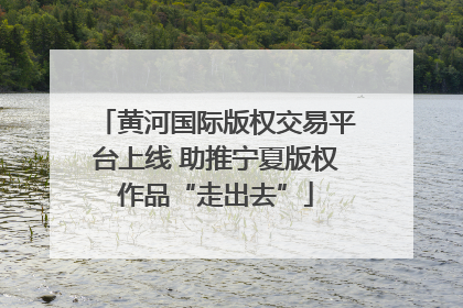 黄河国际版权交易平台上线 助推宁夏版权作品“走出去”