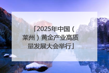 2025年中国（莱州）黄金产业高质量发展大会举行