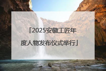 2025安徽工匠年度人物发布仪式举行