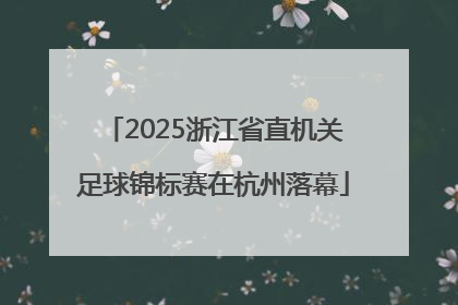2025浙江省直机关足球锦标赛在杭州落幕