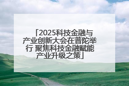 2025科技金融与产业创新大会在普陀举行 聚焦科技金融赋能产业升级之策