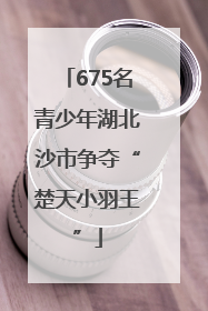 675名青少年湖北沙市争夺“楚天小羽王”